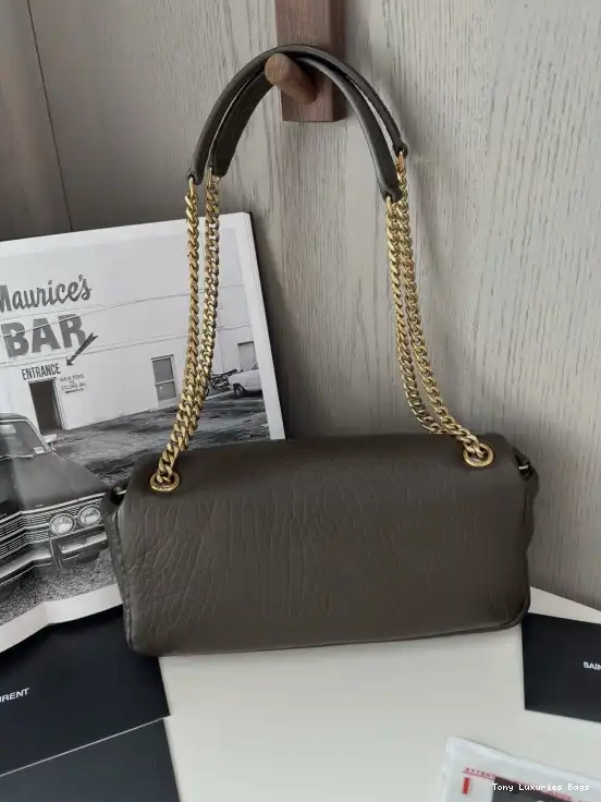 Tony Luxuries IN CALYPSO YSL MEDIUM LAMBSKIN GRAINED 0503